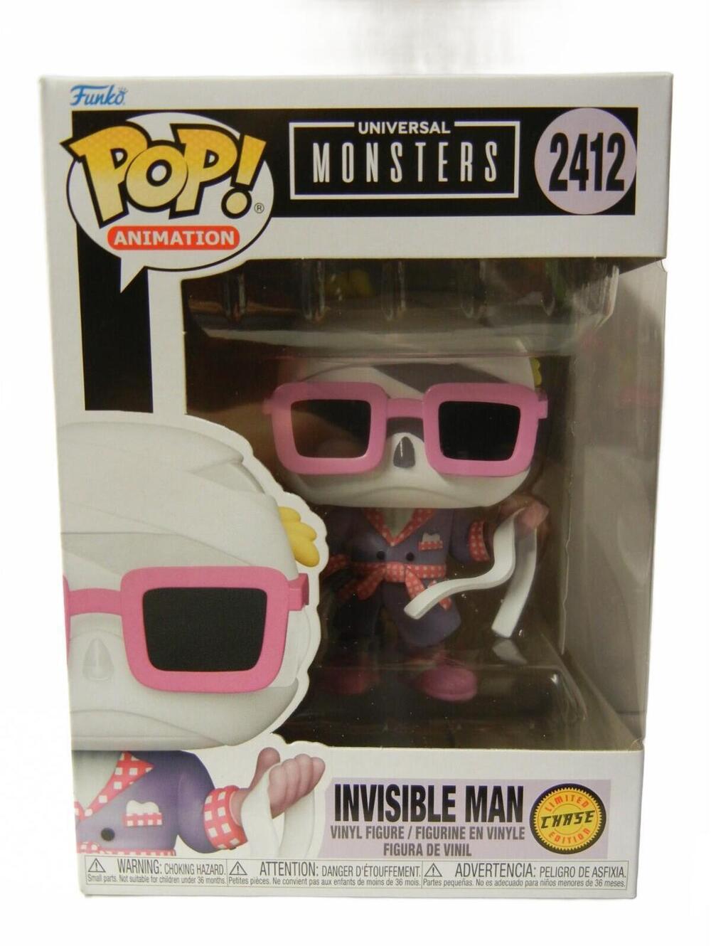 Funko Pop! Vinyl Animation Universal Monsters Invisible Man Chase #2412